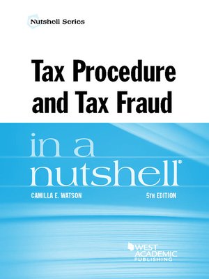 Tax Procedure and Tax Fraud in a Nutshell - ebook
